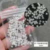 Nuevos Remaches de Arte de Uñas Estrella de Navidad Accesorios Estrella Hueca de Cinco Puntas Parches Metálicos Decoraciones de Uñas Venta al por Mayor 500 Piezas