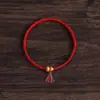 Pulsera de Calabaza Dorada Arena de la Fortuna y la Prosperidad para Mujer, Nueva Pulsera Tejida del Año Zodiacal, Regalo para Novia, Estilo de Nicho de Lujo Ligero