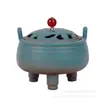 Queimadores de Incenso Cerâmicos Zen com Tampa de Pérola de Lótus Fornalha Doméstica Queimadores de Incenso Vintage Queimadores de Incenso em Linha Queimadores de Incenso em Torre Queimadores de Incenso