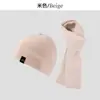 Conjunto de Invierno para Hombre Europeo y Americano de Gorro de Punto, Bufanda, Protección para Orejas y Calentamiento, Alta Elasticidad, Sombrero de Lana para Deportes y Ocio al Aire Libre