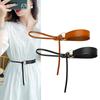 En stock Cinturón de Cuero con Nudo Moda para Mujer Decorativo Vestido Abrigo Cinturón para Mujer Abrigo Combinable Cubre Cintura para Mujer