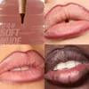 Delineador de labios aterciopelado, labios voluminosos, no se desvanece, no se pega, hidrata.