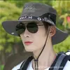 Chapéu masculino 2023 verão à prova de sol chapéu de pesca chapéu de sol para montanhismo ao ar livre chapéu de sol de aba larga camuflado chapéu de pescador