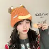 Gorro Divertido de Dibujos Animados para Mujer Boca de Salchicha Lindo Lindo Sudadera Gorro de Invierno para Exteriores Cálido Protección para los Oídos Gorro de Lana Tejido