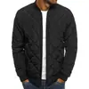 Comercio Exterior Talla Europea Chaqueta de Algodón Acolchada de Diamantes para Hombre Cuello Alto Ligera Ropa de Abrigo Casual Americano Ropa de Algodón Cálida Ropa para Hombre