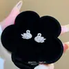 Pendientes de Botón de Flor Delicados y Versátiles de Plata S925 para Mujer, Pendientes de Perla de Lujo de Gama Alta, Accesorios para Orejas de Moda y Elegantes