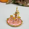 Artesanías de Lata de Colores de Característica Étnica de Xinjiang Adornos Pequeños Utensilios para Vino Regalos de Botella de Vino de Metal Regalos Conmemorativos