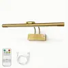 Luz frontal para espejo de baño LED minimalista transfronteriza, luz para cuadro al óleo, luz de tocador, tres temperaturas de color, Guangdong moderno minimalista, control remoto