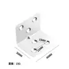 Suporte de canto em aço inoxidável espessado, suporte de ângulo reto 90 graus, suporte de prateleira, conector de reforço, acessórios de ferragens para móveis, atacado