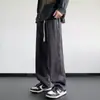 Jeans de Cintura Elástica para Hombre Estilo Americano High Street Pierna Ancha Rectos Holgados Casuales Comercio Exterior Transfronterizo Sudeste Asiático Shopee