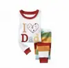 Ropa Nueva de Manga Larga para Niñas y Bebés Oruga Colorida de Dibujos Animados Conjunto de Ropa para el Hogar Pijama K240