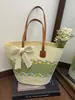 Shuai Mi Home Estilo Vacacional Artístico Moda Bolso de Hombro Único para Playa 2026 Nuevo Color Block Bolso de Axila Bolso Casual de Paja Tejida