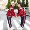 Ropa de Jardín de Infancia Conjunto de Tres Piezas para Primavera y Otoño Conjunto de Dos Piezas Uniforme Escolar de Primaria Ropa de Clase Conjunto Deportivo para Primavera y Otoño Uniforme Escolar para Estudiantes de Secundaria