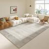Alfombra para sala de estar, ligera, de lujo, avanzada, para sofá, mesa de centro, dormitorio, mesita de noche, lavable y borrable, antideslizante para guardarropa.