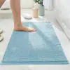 Alfombra de Suelo de Chenilla, Disponible en Stock, Alfombrilla de Baño Rectangular Suave Absorbente de Agua, Opciones Multicolor para Baño, Dormitorio, Entrada y Decoración del Hogar, Suministro Directo de Fábrica