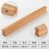 Puerta de Gabinete Cajón de Gabinete Manija de Madera Maciza Japonés Moderno Simple Haya Nogal Negro Escandinavo Armario Manija de Madera