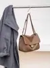 Piel de Vaca de Primera Capa 2026 Otoño/Invierno Nuevo Bolso de Hombro Individual de Cuero Genuino para Mujer Bolso Grande Transfronterizo para Axila Bolso Cruzado