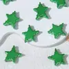 Contas soltas de acrílico com pentagrama pixelado galvanizado colorido, pingentes de pérola de imitação, contas de Natal, pingentes feitos à mão para DIY