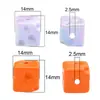 Contas em Cubo de Queijo Feitas à Mão DIY Contas Soltas Acrílico Contas para Corrente de Celular Contas Espaçadoras Pingentes Coloridos Acessórios de Joias