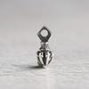 Plata S925 Diamante Xizang mazo nueve hebras cuentas de Buda accesorios clip colgante lateral