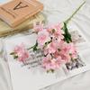 Nueva Xiangxuelan de 5 ramas, flor artificial Xiangxuelan individual de alta gama para boda, decoración de arreglos florales para salón de bodas, flor falsa