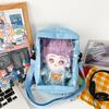 Bolsa para Salir Muñeca de Algodón Ins Japonés 20CM Bolsa para Bebé Bolsa Dolorosa Estudiante Lindo Transparente Doble Hombro Cruzada