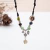 Collar de cuentas de cerámica amor de sueño borracho para mujer, nuevo collar retro chino de cuerda trenzada, estilo nacional Zen, cadena para clavícula Hanfu