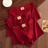 Calzoncillos tipo bóxer de algodón para hombre para el Año del Caballo, Cómodos y Transpirables, Ropa Interior Roja de la Suerte para Hombre