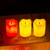 Luz de Vela Digital Simulada Lágrimas de Cristal Brilhantes Vela Falsa Brilhante Decoração de Natal Iluminação Atmosfera Luz Noturna