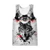 Chaleco Casual de Verano para Hombre Holgado Cómodo Estampado Digital 3D de Tatuaje para Hombre Top sin Mangas de Cuello Redondo para Hombre Venta al por Mayor