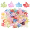 Acrílico colorido transparente Mabe gelatina dos tonos nuevo hoja de arce DIY funda de teléfono pasador material accesorios al por mayor