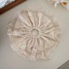 Scrunchie de Encaje Blanco Suave Flor para el Cabello Extra Grande Estilo Coreano para Mujer Goma para el Cabello de Alta Gama Accesorios para el Cabello Venta al por Mayor