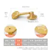 Novo Pingente Estilo Chinês Retrô Maçaneta de Gaveta de Latão Sólido, Puxador de Anel Dourado Antigo de Furo Único para Armário e Porta de Guarda-Roupa