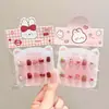 Pegatinas de Uñas Portátiles Infantiles Especiales de Dibujos Animados Lindas para Niñas, Set Exquisito Seguro y No Tóxico