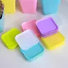 Suministros del Fabricante Macetas Cuadradas Negras Pequeñas de Plástico Espeso para Suculentas, Macetas Rectangulares de Colores Caramelo para Plántulas, Macetas de Siete Colores 7*7