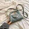 2024 Nueva Moda Bolso de Mano Retro Texturizado Estilo Coreano Personalizado Iins Bolso Cruzado Bolso de Mano Simple Casual
