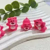 Oso fresa de resina tridimensional adornos de micro paisajismo para coche agujero zapatos flor pegamento de crema funda de teléfono móvil accesorios de parche DIY