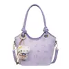 Bolsa de mão texturizada para mulheres, nova moda primavera 2026, bolsa tipo saco para o dia a dia, bolsa de ombro/transversal estilosa e simples