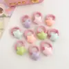 Diadema de Estrella Goma Elástica de Alta Elasticidad y Duradera Cuerda para el Cabello de Niñas No Lastima el Cabello Anillo de Toalla para Atar el Cabello de Niños Cuerda Rosa para el Cabello