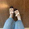 Zapatos de Ballet Planos Redondos con Lazo Estilo Princesa Nini Pequeña Chanel Mismo Estilo que la Chica Uva Yin Zapatos Mary Jane para Mujer