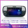 Navegação HD Android 7 polegadas Navegação Automotiva Android para Fiat F500 Preto/Branco