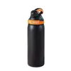 Taza Térmica de Acero Inoxidable Portátil para Ciclismo al por Mayor Transfronteriza con Asa, Gran Capacidad, Aislamiento Frío y Caliente, Botella de Agua Deportiva, Personalizable