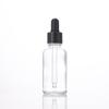 Frasco Transparente Fosco para Óleo Essencial Espessado 50ml Essência Cosmética Líquido Frasco de Vidro Transparente Conta-Gotas Frasco Vazio Transfronteiriço