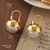 Pendientes Vintage Antiguos de Época Serie de Pintura al Óleo Van Gogh Flor de Aceite Goteante Borla de Perla Pendientes Joker Venta al por Mayor