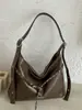 Bolso de Axila de Nicho de Moda 2026 Principios de Otoño Nuevo Bolso Tote de Moda Retro Color Sólido Gran Capacidad Bolso de Motociclista