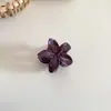 Pinza para el Cabello con Degradado Morado de Aspecto de Alta Gama, Simple y Elegante, Pinza para el Cabello para Media Coleta en la Parte Posterior de la Cabeza, Accesorio para el Cabello Tipo Pinza de Tiburón para Mujeres
