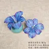 Flor de lirio de día simulada, cabeza de lirio, accesorios de tocado fresco DIY, pinza de garra, adornos florales para fotografía del hogar
