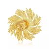 Novo broche de fogo de artifício de lata dourada medieval corsage requintado de temperamento feminino acessórios de pino de flor de luxo leve de alta qualidade