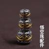 Plata Tibetana Plata Tailandesa Cuentas de Buda Sin Fase Cuentas Wukong Accesorios Wen Play Accesorios de Pulsera Accesorios Cuentas Sueltas Diamante Bodhi