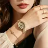 Stock Disponible Reloj Ovalado para Mujer, Cuarzo Pulsera de Moda, Uso Diario Casual, Ligero y Cómodo, Reloj para Mujer Transfronterizo